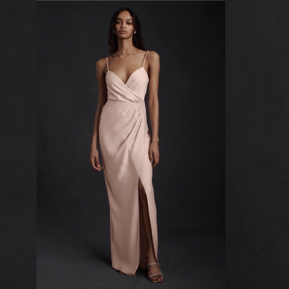 BHLDN Freya Satin Charmeuse Dress